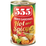 555 SARDINES FRIED HOT & SPICY 155G
